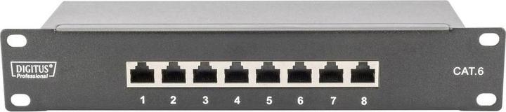 Produktbild Digitus 1HE 8-Port 10" Cat6 geschirmt schwarz