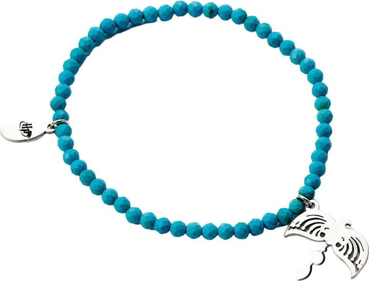 Actual product image Turquoise Diadem Charm Bracelet (100% metal)
