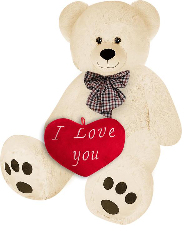 Beige with heart cushion 26cm