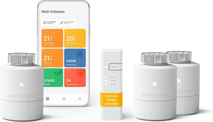 Image du produit tado° Kit de démarrage BASIC : 3x thermostats de radiateur, kits de démarrage