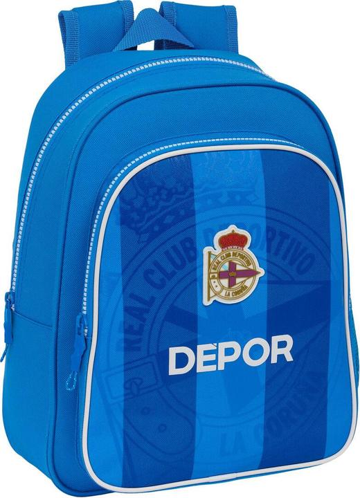 R. C. Deportivo de La Coruña Schulrucksack Blau 27 x 33 x 10 cm