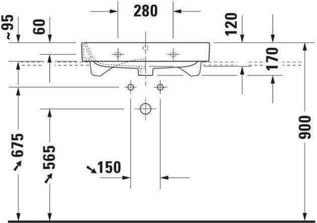 Image du produit Duravit Meuble lavabo HAPPY D.2 m ÜLB HLB 650x505mm geschli 1 HL blanc WG (505 mm, 650 mm)