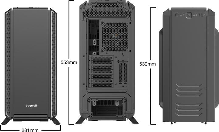 Actual product image be quiet! Silent Base 801 Window (ATX, mATX, Mini-ITX, E-ATX)