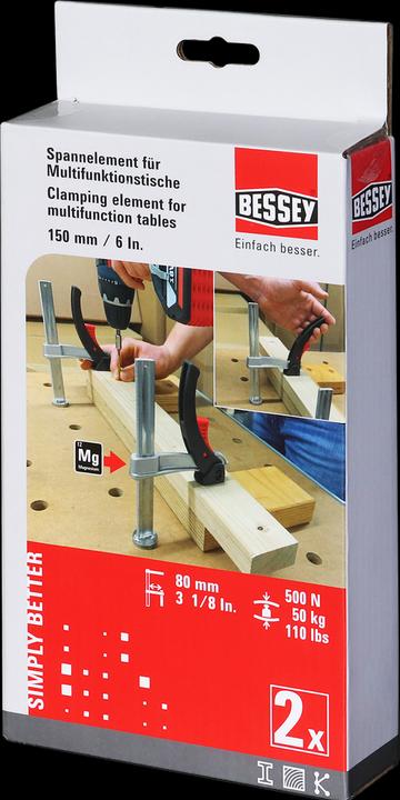 Produktbild Bessey Spannelement für Multifunktionstische (150 mm)