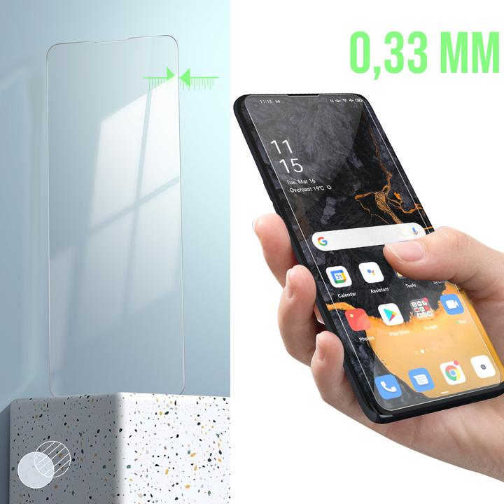 Actual product image Avizar 9H hardness glass screen protector film (1 Piece, Oppo Find X5 Pro)