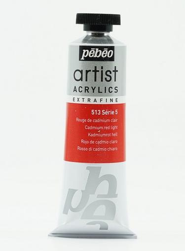 Productafbeelding Pebeo Artist Acrylics Extra Fijne Acrylverf (Cadmium rood licht, 37 ml)