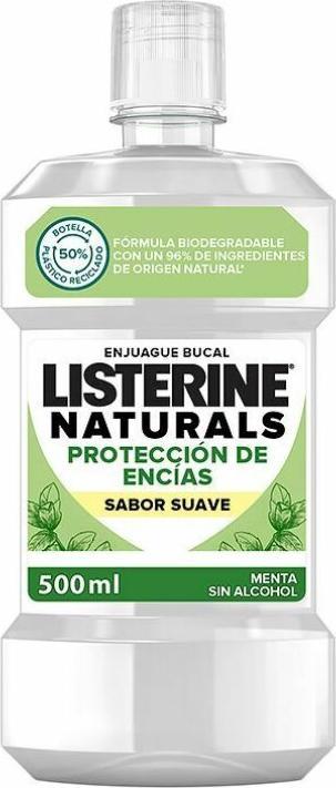 Immagine prodotto Listerine NATURALS enjuague bucal protección encías 500 ml (500 ml, Collutorio)