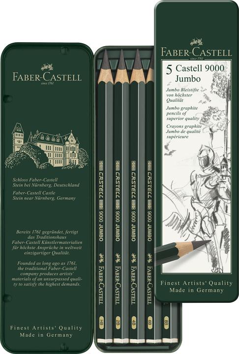 Produktbild Faber-Castell Bleistift Castell 9000 (5.30 mm, HB, 10 x)