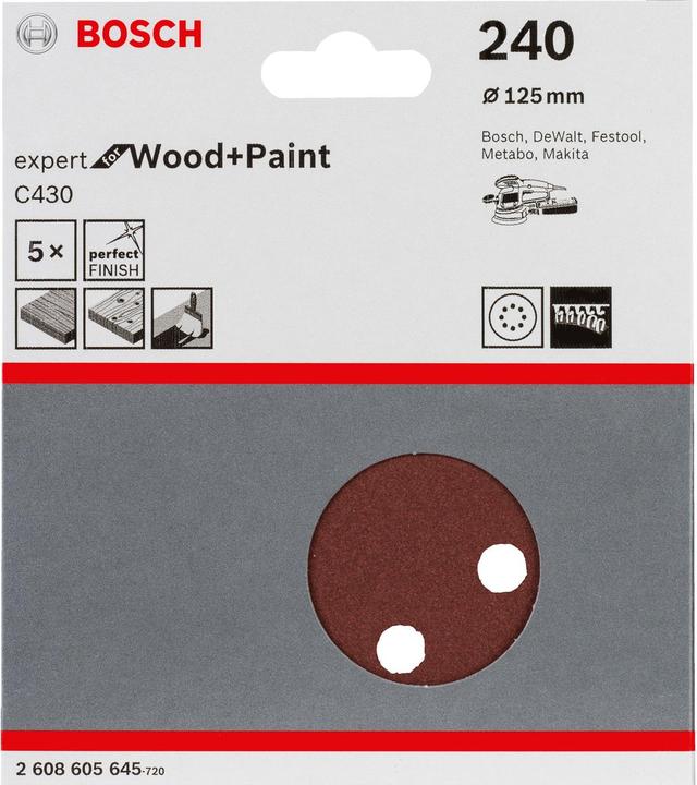 Image du produit Bosch Professional Zubehör Expert pour le bois et la peinture (240)