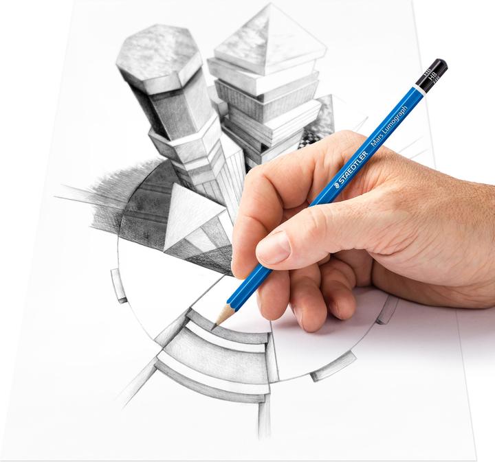 Produktbild Staedtler Mars Lumograph 100 Zeichenbleistifte (2 mm, 8B, 7B, 4B, 3B, 6B, 5B, 2B, 12 x)