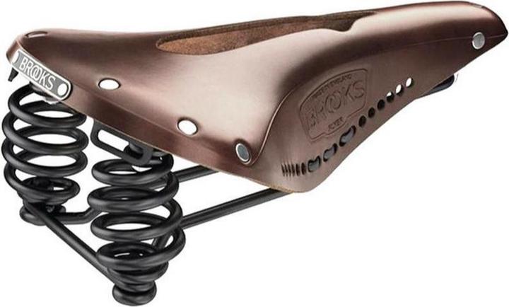 Brooks Running BROOKS Bicycle Saddle Flyer Carved, Aged Brown