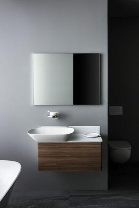 Immagine prodotto Laufen INO lavabo, 1 foro per rubinetto, con troppopieno, ripiano in ceramica a destra, 900x450mm, H (590 mm, 900 mm)