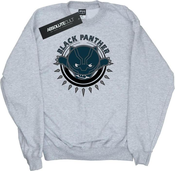 Actual product image Boys Kawaii Black Panther Pounce Sweatshirt (152, 158)