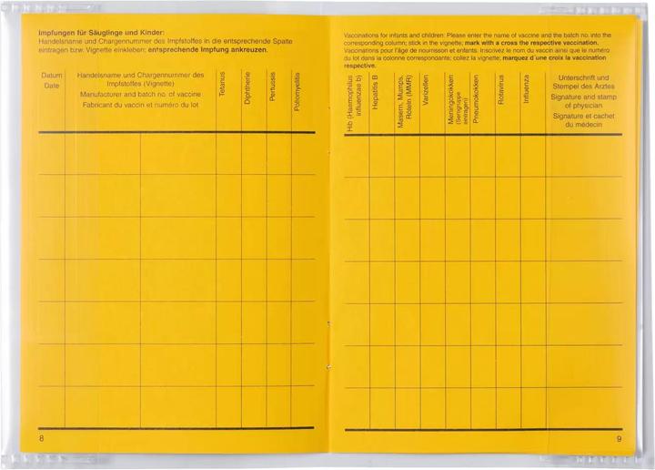 Actual product image HERMA Vaccination passports (9.5 x 13.5 cm, 1 x)