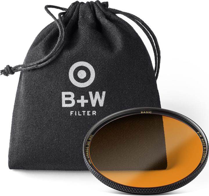 Actual product image B+W 040 Orange filter, 550, MRC/Basic 40.5mm (550 mm, Black Mist Filter, 550 mm)