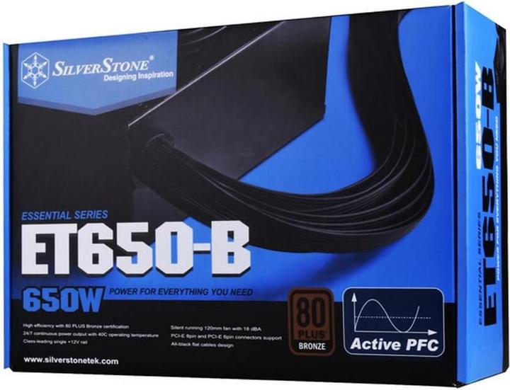 Image du produit Silverstone Alimentation électrique SST-ET650-B 650 W (650 W)