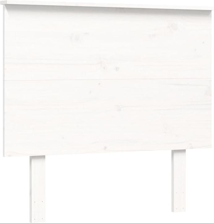 Produktbild VidaXL Massivholzbett mit Kopfteil Weiss 3FT Single (90 x 190 cm)