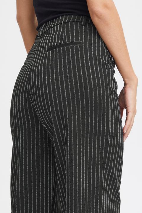 Actual product image Pulz Jeans Pulz - PZKIRA LUREX HW Pants Wide Leg - Trousers - 50207741 (XS)