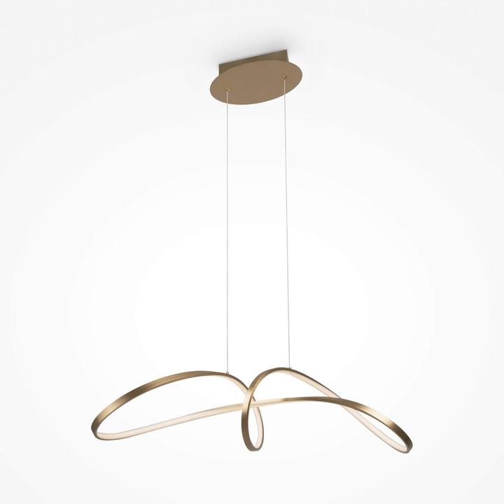 Image du produit Maytoni Curve LED Suspension, lampe à suspendre 42W couleur or 85Ra blanc neutre (2800 lm)
