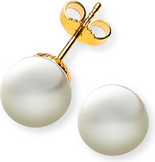 Immagine prodotto Natsumi Schmuck Orecchino con perla in oro giallo 18K/750 Ø 8,5-9,0mm (Oro giallo 750/18 K Oro giallo)