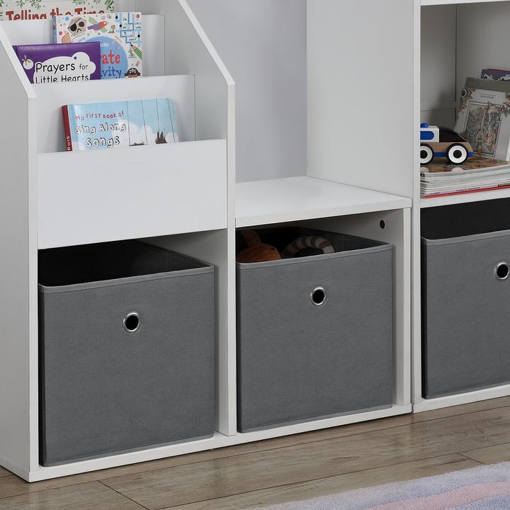 Actual product image En.Casa Folding box set of 10 30x30x28 cm non-woven dark grey (30 x 30 x 28 cm, 25.20 l)
