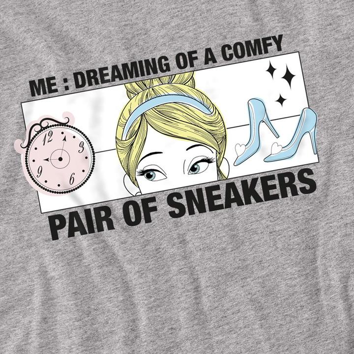 Produktbild Cinderella Dreaming Of Comfy Sneakers TShirt (L)