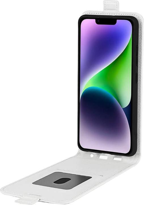 Produktbild Cover-Discount iPhone 15 - Klassisches Flip Case vertikal weiss (Apple iPhone 15)