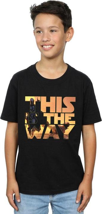 Produktbild Star Wars The Mandalorian The Way Poster Text TShirt Jungen (140, 146)