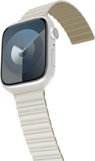 Image du produit Araree pasek Silicone Link Apple Watch 42/44/45/49mm biało-zielony/warm white-khaki AR70-01907C (Silicone)