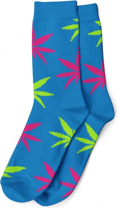 Actual product image R420 Long Socks Size 36-42 Blue/Pink (36 - 42)