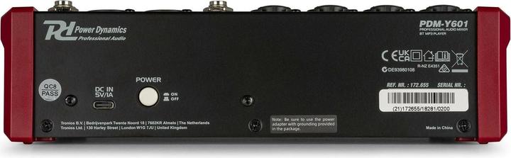 Produktbild Power Dynamics Mischpult PDM-Y601 (Studio- und Livemixer)