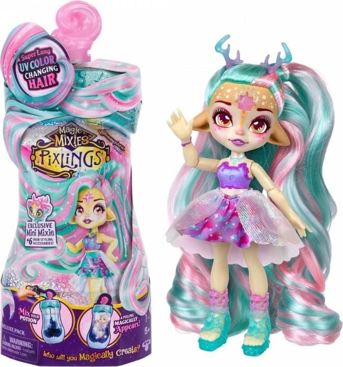 Produktbild Magic mixies Pixlings Galaxy Hair Doll Single PK Deerlee (30528)
