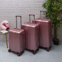 Immagine prodotto Jet Lag valigia new york rosa x3 49l 65l 105l (49 l, Bagaglio a mano (fino a 50 litri))