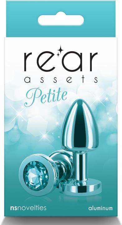 Image du produit NS Novelties Petit Plug Anal Arrière Assets Plug Butt en Aluminium pour Débutants Jouet Anal en Métal avec Gem