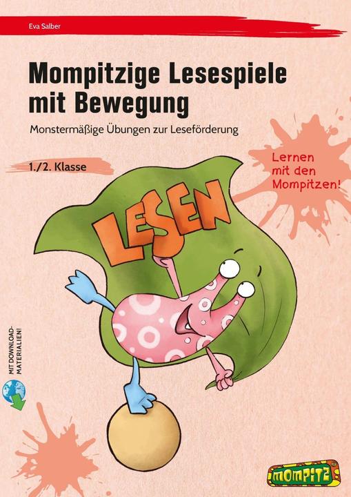 Image du produit Mompitzige Lesespiele mit Bewegung (Allemand, Eva Salber, 2021)