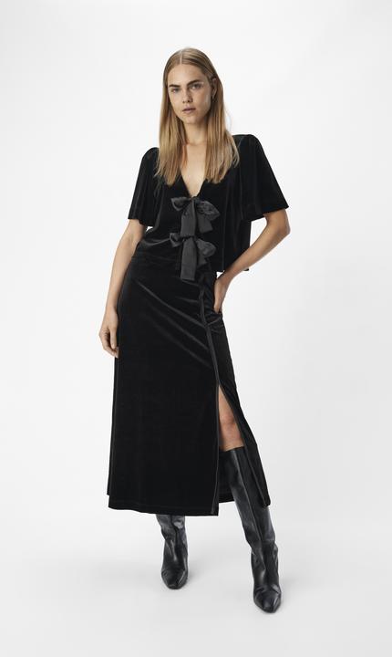 Actual product image Object Velvet maxi skirt (S)