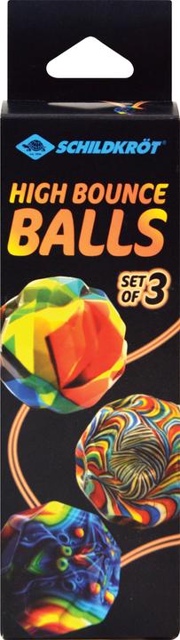 Actual product image Schildkröt High Bounce Balls, set of 3, diameter: 63 mm, made of high density foam, various colours