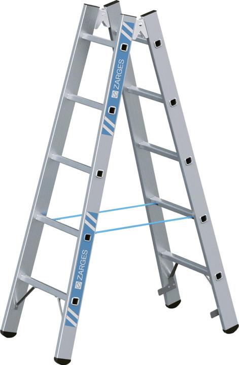 Produktbild Zarges Alu Stehleiter Z600 2x5 Sprossen (Gerüst, 153 cm)