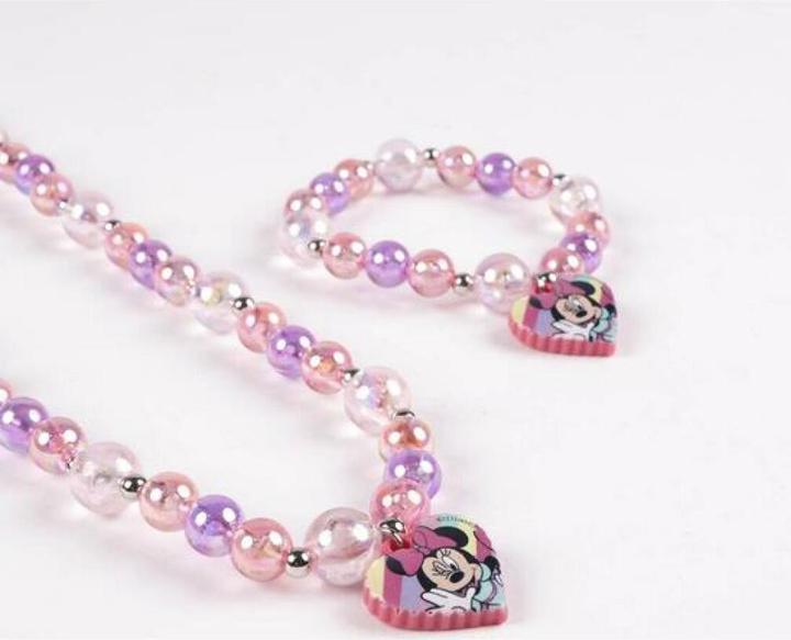 Produktbild Minnie Mouse Halskette und Armbänder Set 2 Stücke Rosa