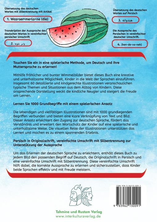 Produktbild Meine ersten 1000 Wörter Bildwörterbuch Deutsch-Persisch (Deutsch, Bambino Verlag, 2023)