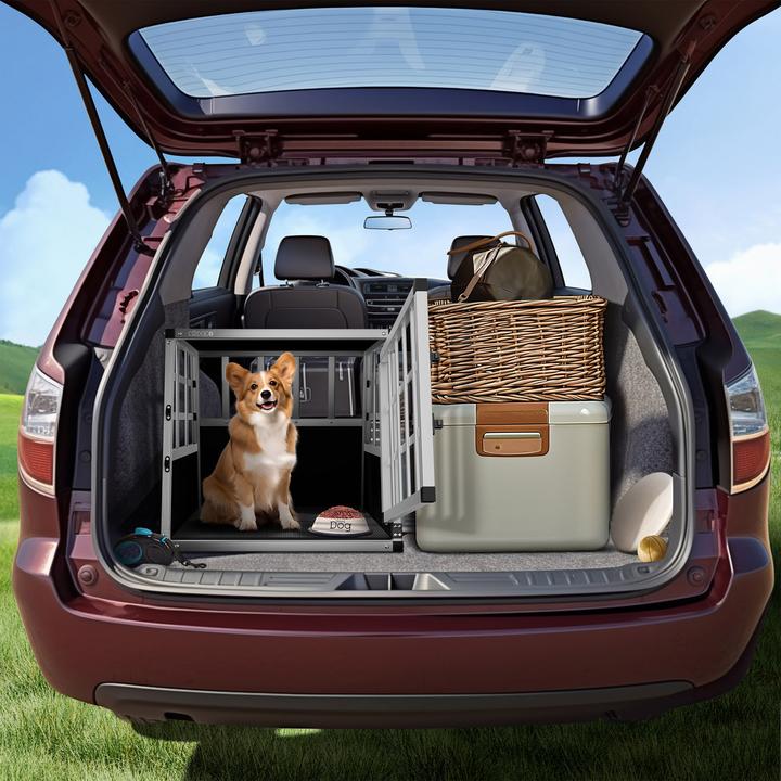 Actual product image Cadoca Double Dog Transport Box (Dog, Lockable)