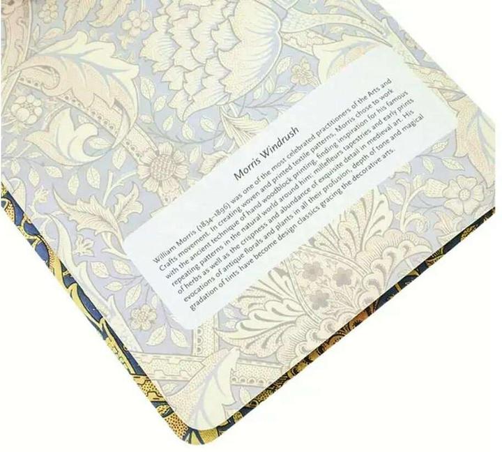 Image du produit Paperblanks Cahier de notes Morris Windstoss A5, vierge, multicolore (A5, Blanc, Couverture souple)
