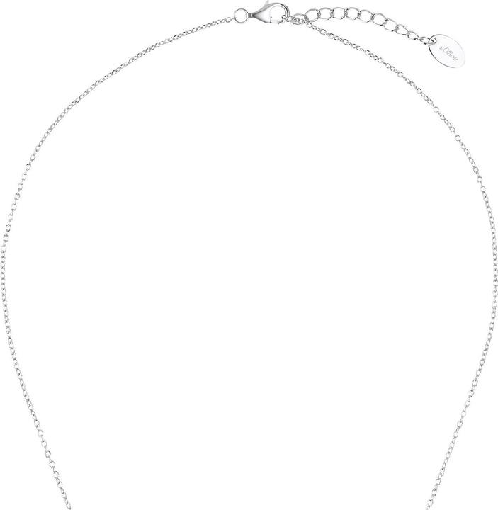 Actual product image S.Oliver Necklace for ladies, 925 Sterling Silver, Zirconia (synth.) | Heart (925 silver, 42 cm)
