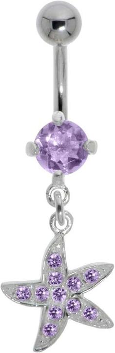 Actual product image Bijouteria Bellypiercing (Stainless steel, Silver 925, Crystal)