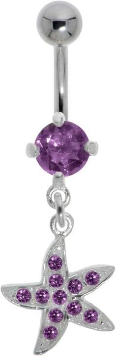 Actual product image Bijouteria Bellypiercing (Stainless steel, Silver 925, Crystal)