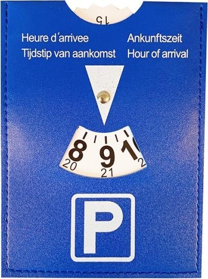 Dunlop Parking disc 15x11cm PP