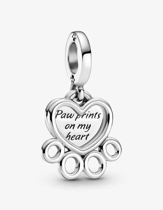 Produktbild Pandora Hearts & Paw Print Charm (Silber 925)