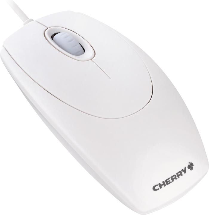 Image du produit CHERRY Souris à roulettes blanc-gris (Filaire)