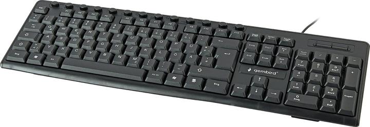 Produktbild Gembird Multimedia-Tastatur US-Layout schwarz (DE, Kabelgebunden)