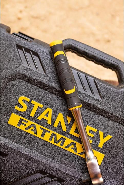 Produktbild Stanley Steckschlüsselsatz, 26-teilig, 1/2 Zoll, Typ Ratschen- und Steckschlüsselsatz von SAM, 1/2Z (25 mm, 31 mm, 18 mm, 28 mm, 17 mm, 8 mm, 16 mm, 34 mm, 23 mm, 33 mm, 11 mm, 20 mm, 29 mm, 19 mm, 32 mm, 10  mm, 15 mm, 22 mm, 21 mm, 30 mm, 14 mm, 27 mm, 12 mm, 9 mm, 26 mm, 24 mm, 13 mm)